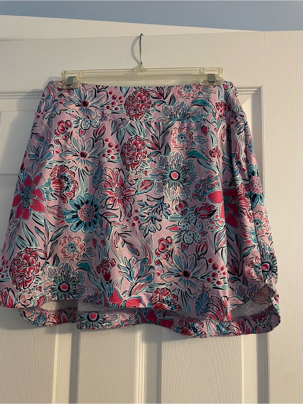 Gottex Pink and Teal Floral Skort